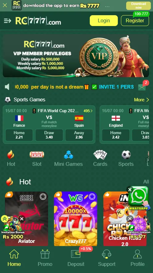 RC 777 Game App