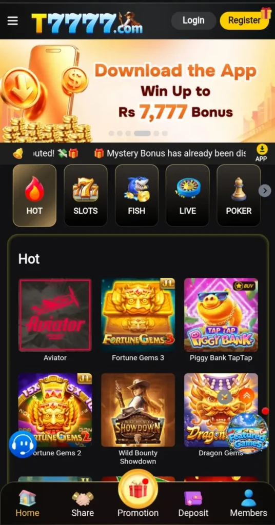 T7777 Game Android