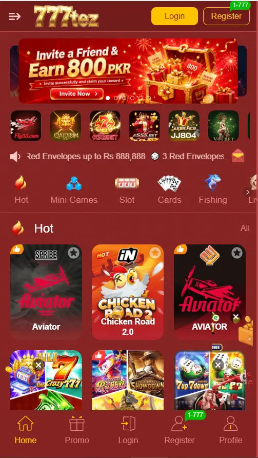 Tez777 Game App